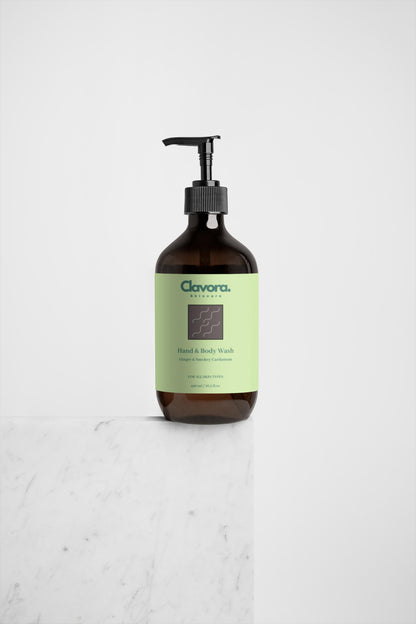 Hand &amp; Body Wash, Ginger &amp; Smoky Cardamom