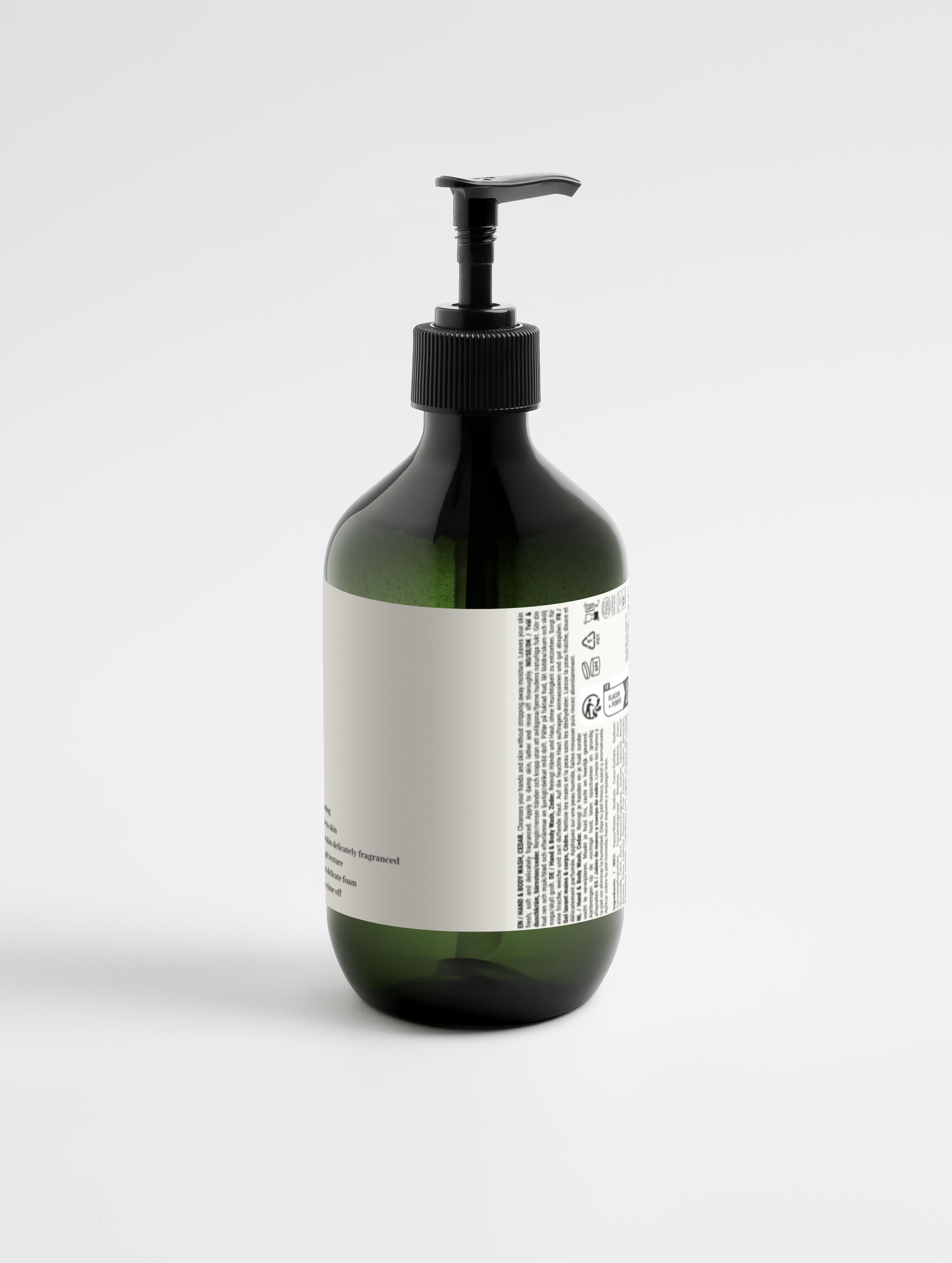 Hand &amp; Body Wash, Peppermint &amp; Dark Cedar